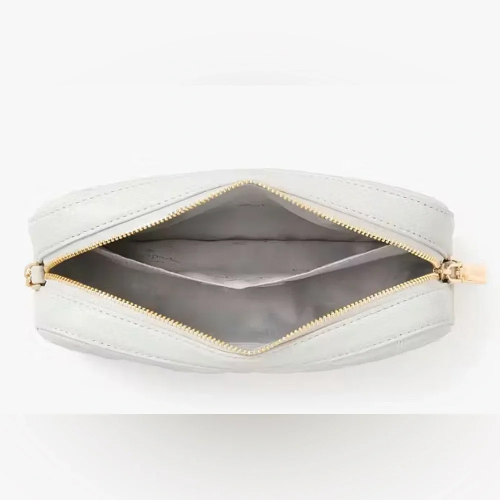 NWT Kate Spade Carey Chain Camera Bag in Stone Path Gray